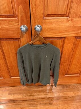 Olive Green and Blue Long Sleeve Mens Small Ralph Lauren Polo Shirt